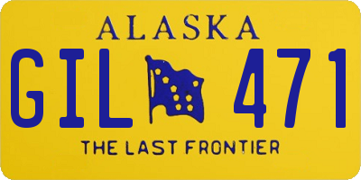 AK license plate GIL471
