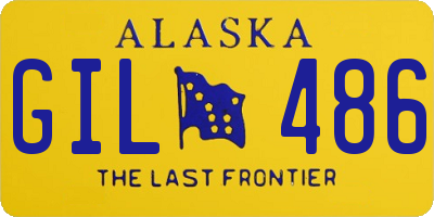 AK license plate GIL486