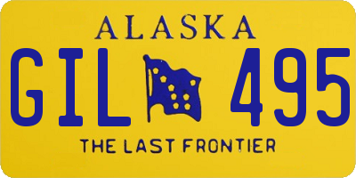 AK license plate GIL495