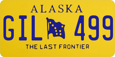 AK license plate GIL499
