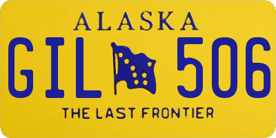 AK license plate GIL506
