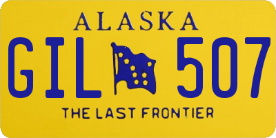 AK license plate GIL507