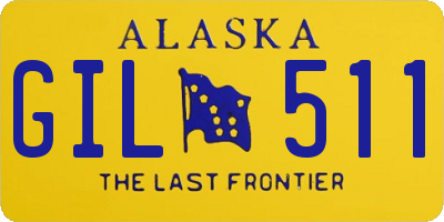 AK license plate GIL511