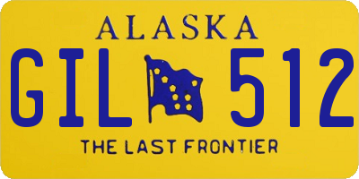 AK license plate GIL512