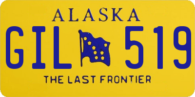 AK license plate GIL519