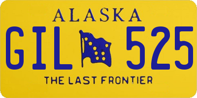 AK license plate GIL525