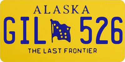 AK license plate GIL526