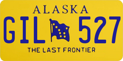 AK license plate GIL527