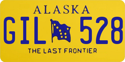 AK license plate GIL528