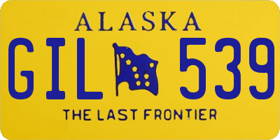 AK license plate GIL539