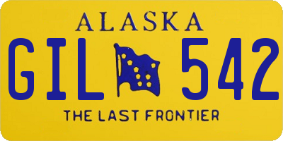 AK license plate GIL542