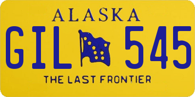AK license plate GIL545