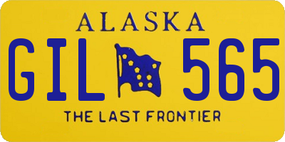 AK license plate GIL565