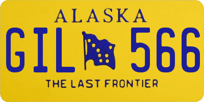 AK license plate GIL566