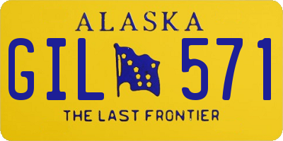 AK license plate GIL571