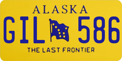 AK license plate GIL586