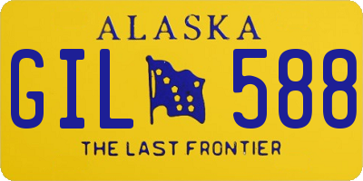 AK license plate GIL588