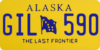 AK license plate GIL590