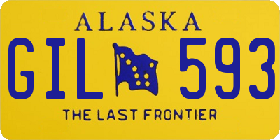 AK license plate GIL593