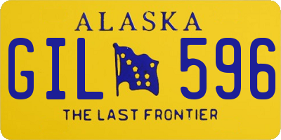 AK license plate GIL596