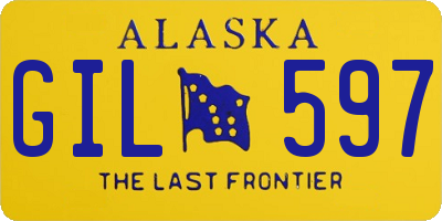 AK license plate GIL597