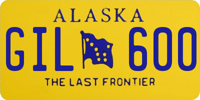 AK license plate GIL600