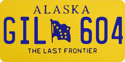 AK license plate GIL604