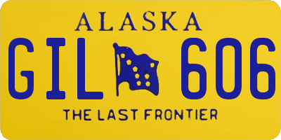 AK license plate GIL606