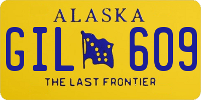 AK license plate GIL609