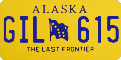 AK license plate GIL615