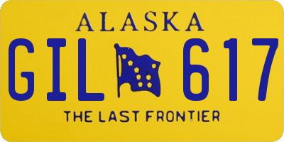 AK license plate GIL617
