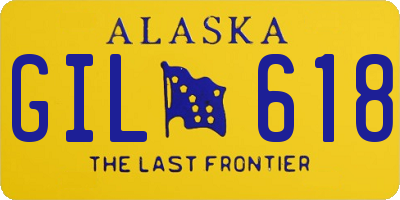 AK license plate GIL618