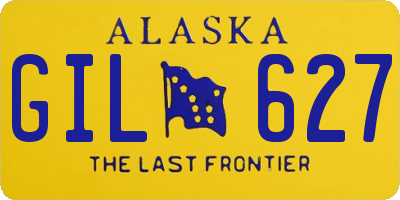 AK license plate GIL627