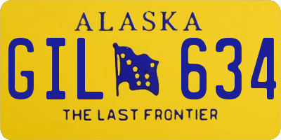 AK license plate GIL634