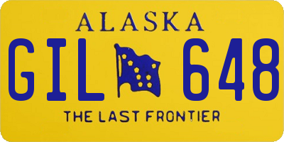 AK license plate GIL648