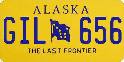 AK license plate GIL656