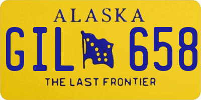 AK license plate GIL658