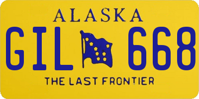AK license plate GIL668