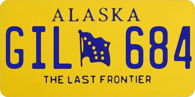 AK license plate GIL684