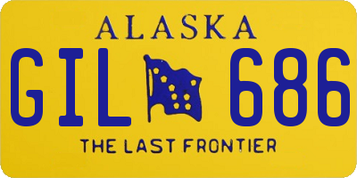 AK license plate GIL686