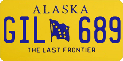 AK license plate GIL689