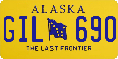 AK license plate GIL690
