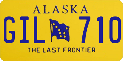 AK license plate GIL710