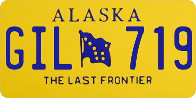 AK license plate GIL719