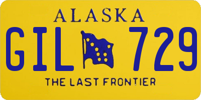 AK license plate GIL729
