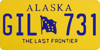 AK license plate GIL731