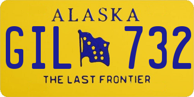 AK license plate GIL732