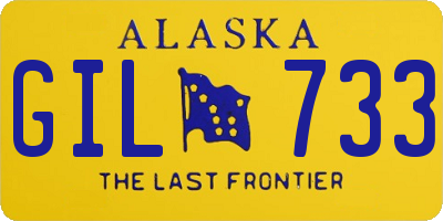 AK license plate GIL733