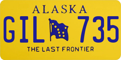 AK license plate GIL735