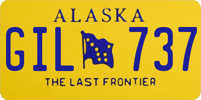 AK license plate GIL737